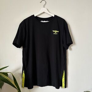 Boy London Eagle Logo Black Cotton T-shirt Size M